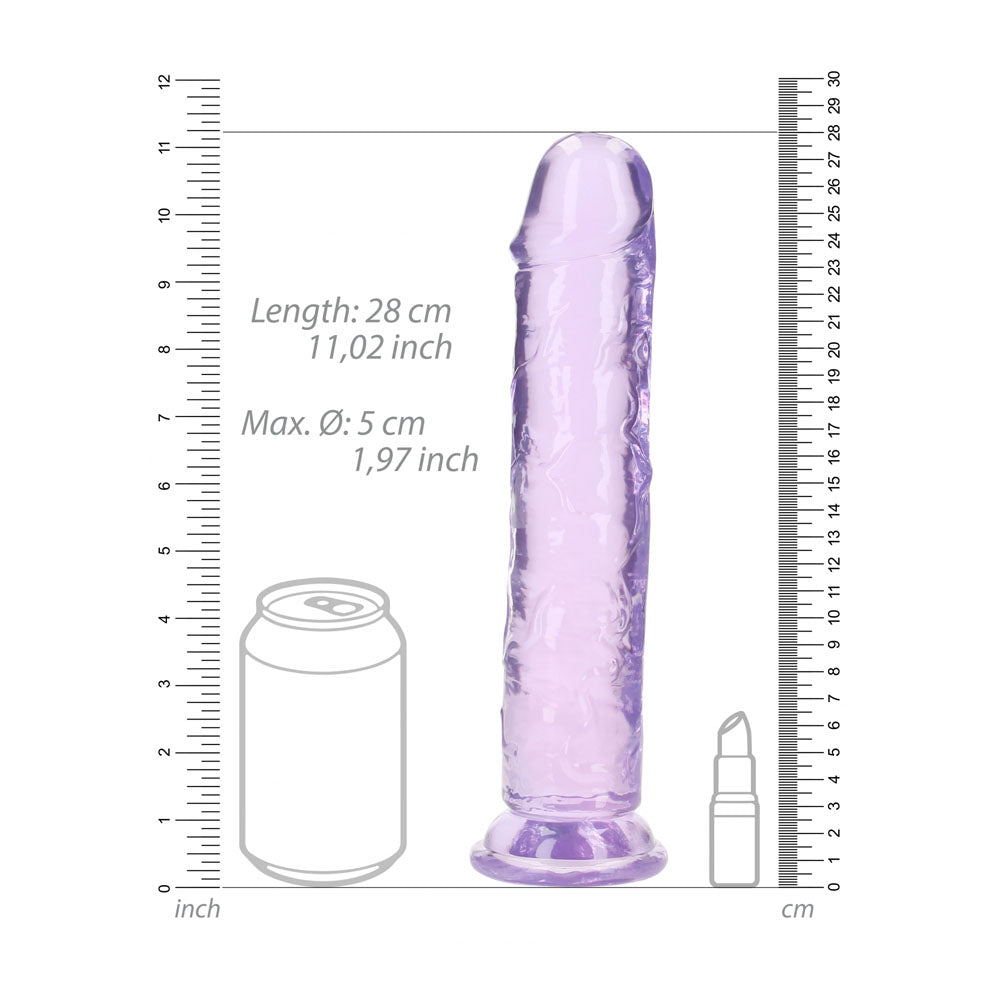 RealRock 28 cm Straight Dildo – Clear 28 cm Dildo