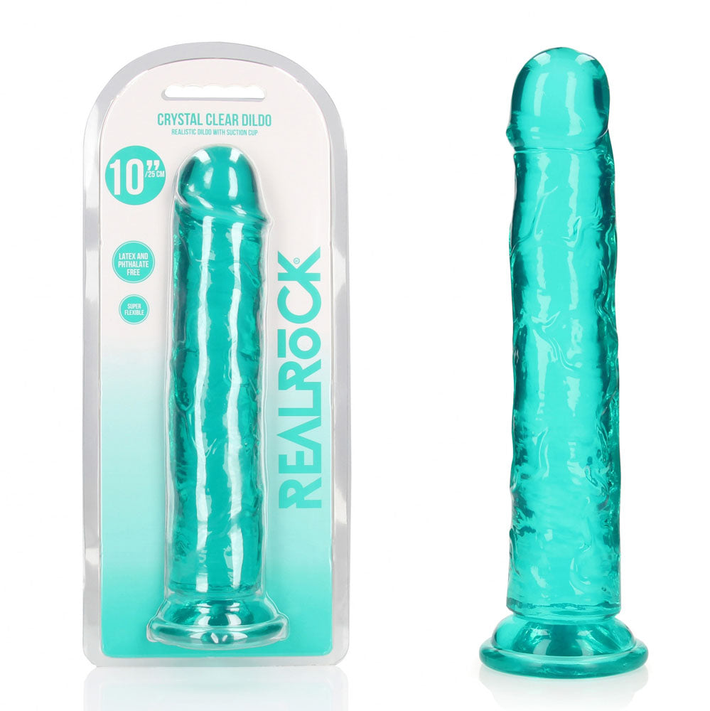 REALROCK 28 cm Straight Dildo – Clear 10 Inch Dildo