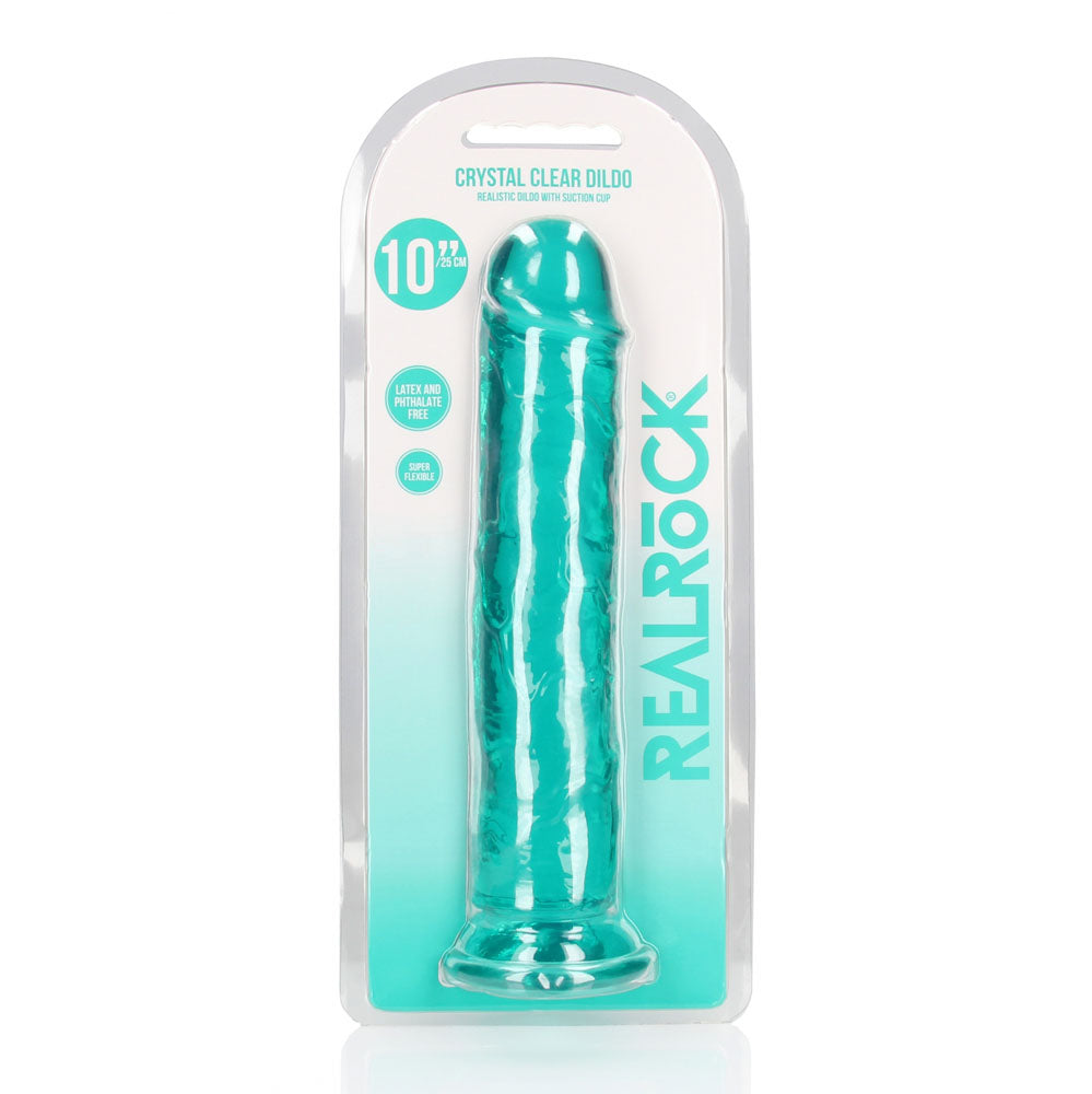 REALROCK 28 cm Straight Dildo – Clear 10 Inch Dildo