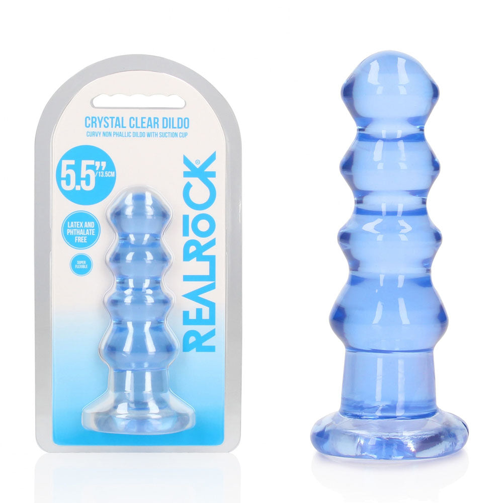 Realrock Curvy 14 cm – Clear 14 cm Butt Plug