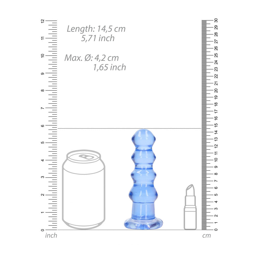 Realrock Curvy 14 cm – Clear 14 cm Butt Plug