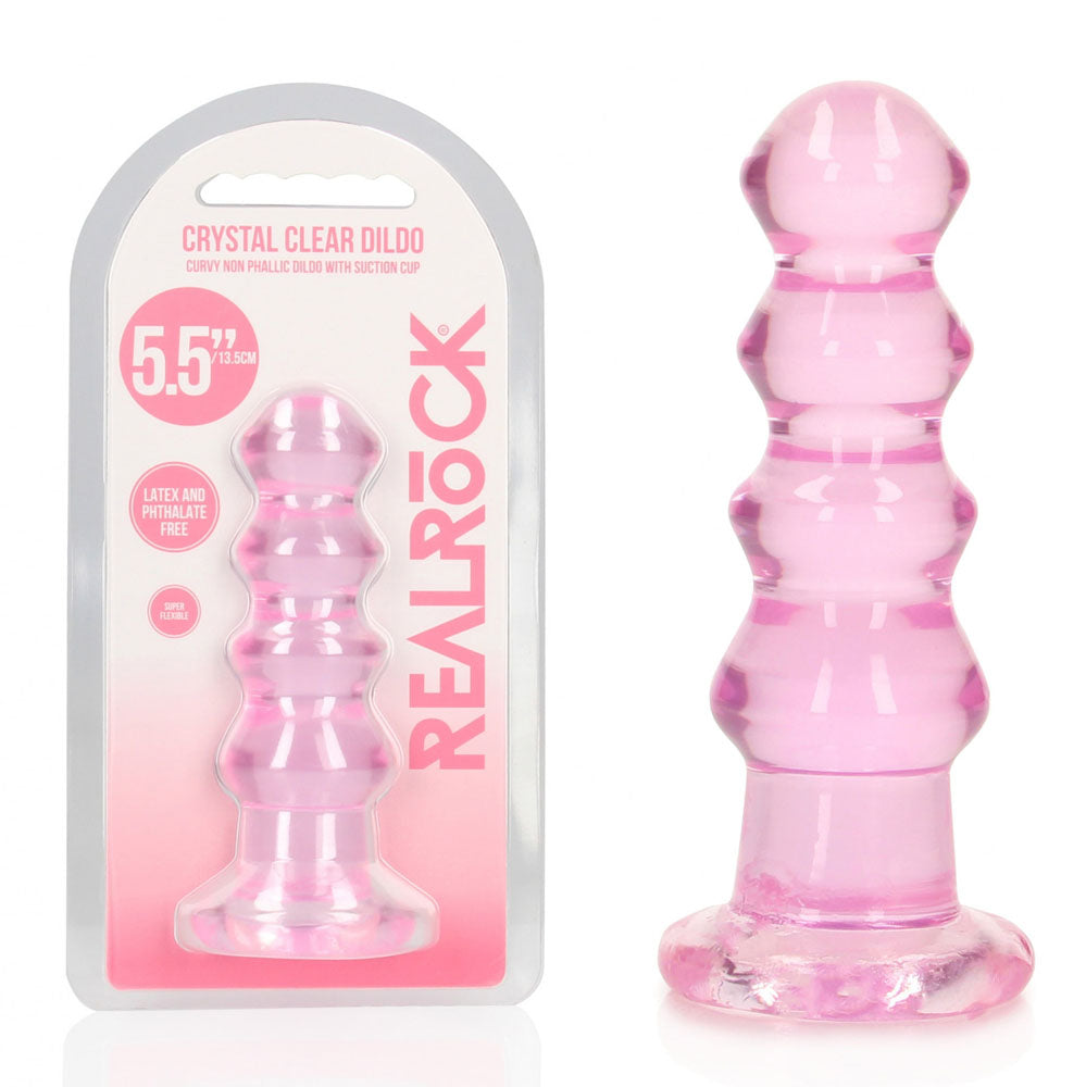 Realrock Curvy 14 cm – Clear Butt Plug