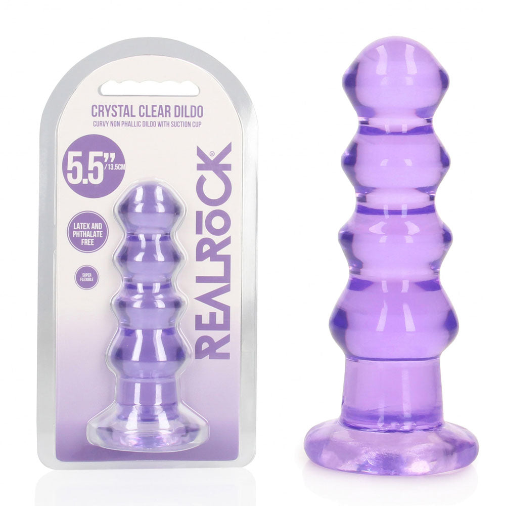 RealRock Curvy 14 cm – Clear 14 cm Butt Plug