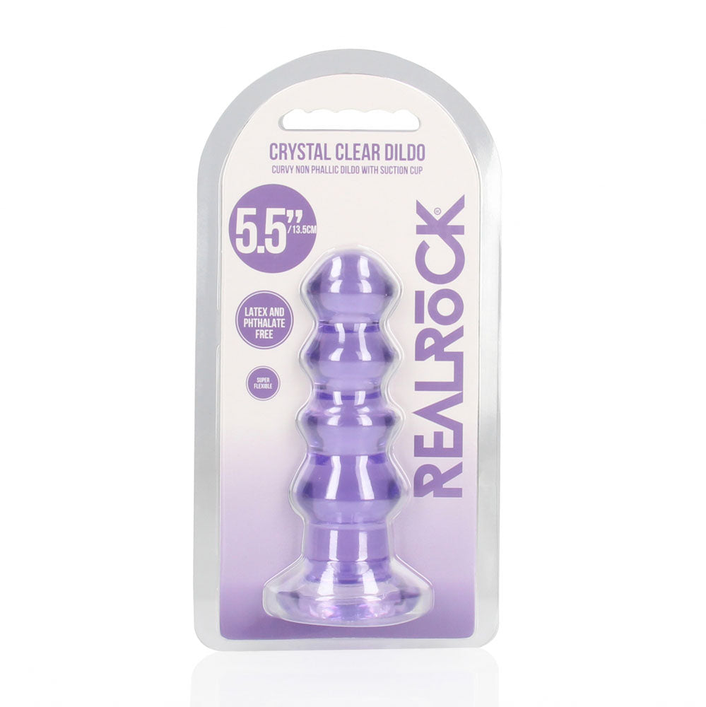 RealRock Curvy 14 cm – Clear 14 cm Butt Plug