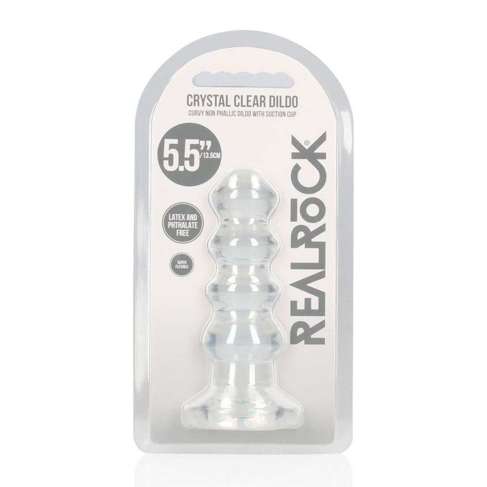 RealRock Curvy Anal Plug – 14 cm Transparent Butt Plug