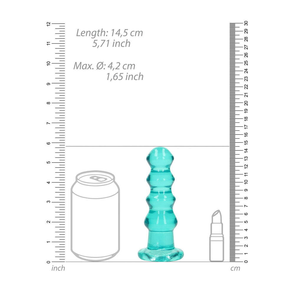 RealRock Curvy 14 cm Butt Plug – Clear Anal Plug