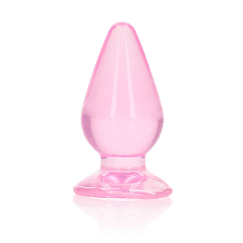 RealRock Crystal Clear 9 cm Suction Cup Butt Plug