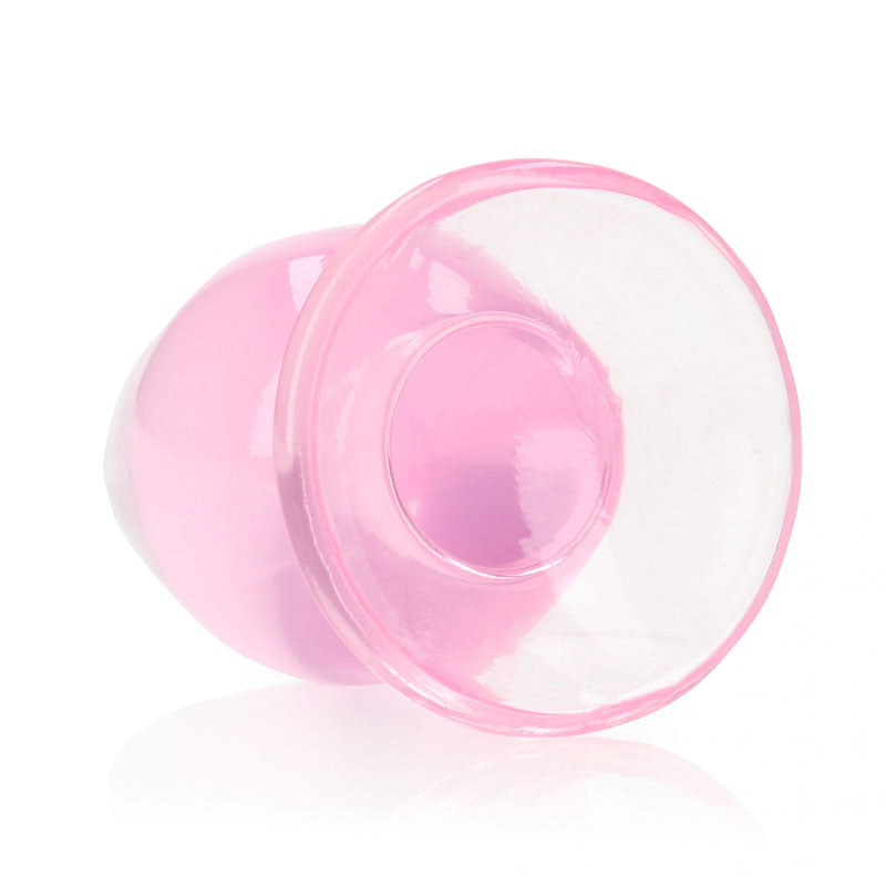 RealRock Crystal Clear 9 cm Suction Cup Butt Plug