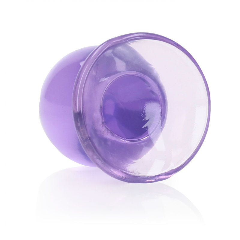 Realrock Crystal Clear 9 cm Suction Cup Anal Plug