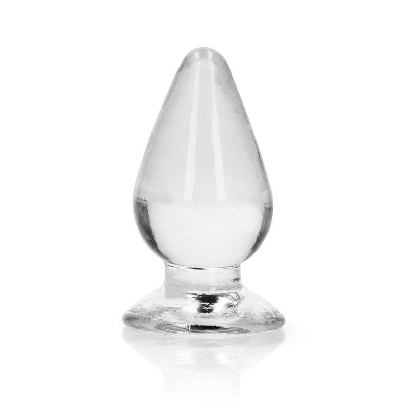 Realrock Crystal Clear 9 cm Suction Cup Anal Plug