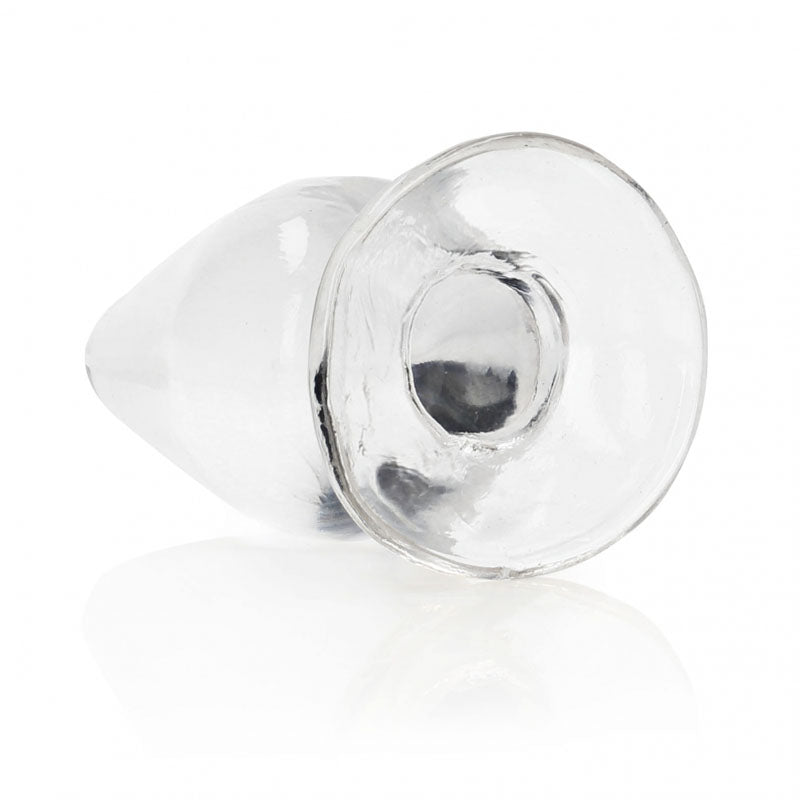 Realrock Crystal Clear 9 cm Suction Cup Anal Plug