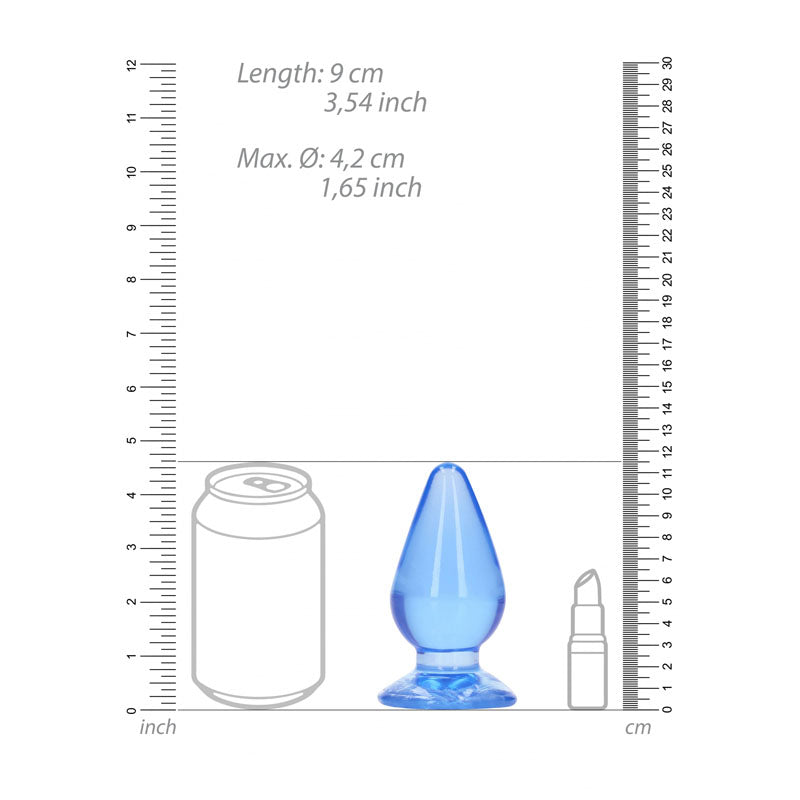 Realrock Crystal Clear 11.5 cm Suction Cup Butt Plug