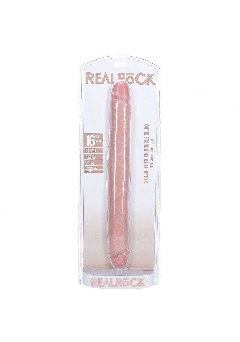 Realrock 40cm Thick Double Dildo Flesh