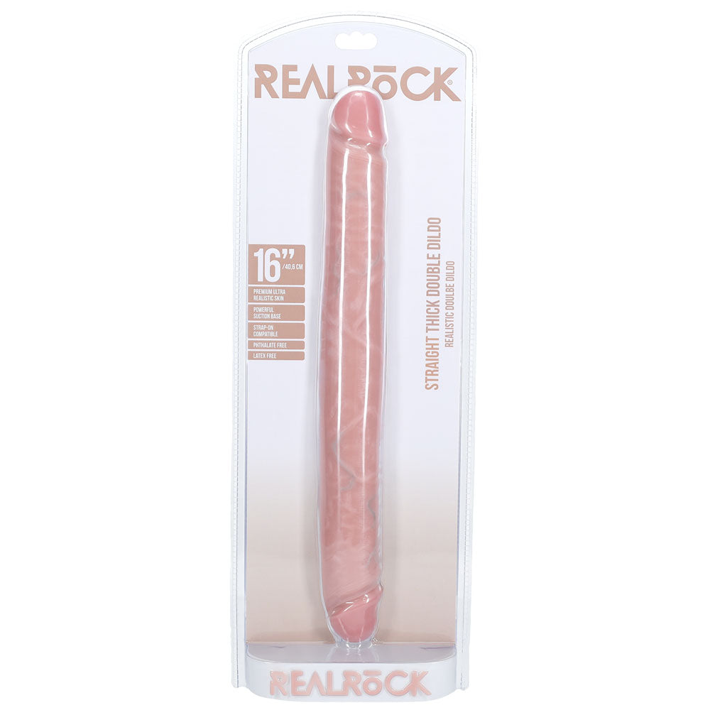 Realrock 40cm Thick Double Dildo Flesh