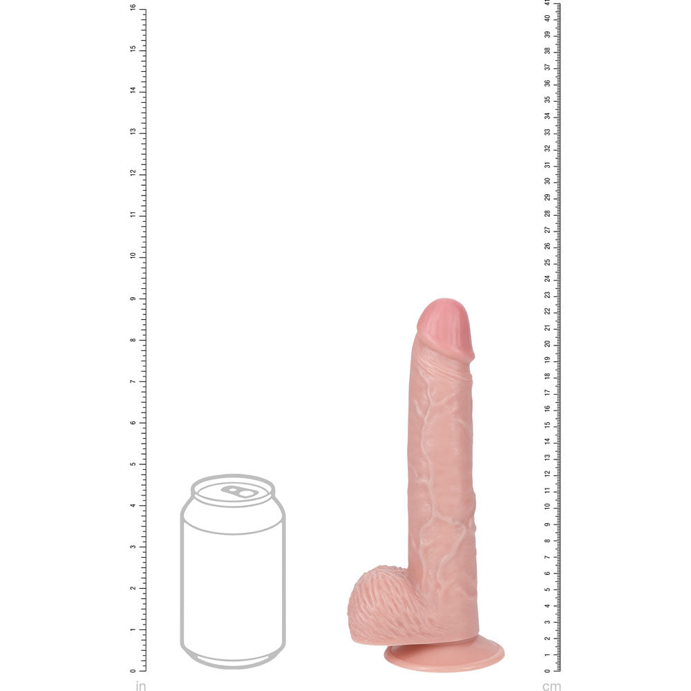 REALROCK 23cm Vibrating Cock + Balls - 9 Inch Dildo