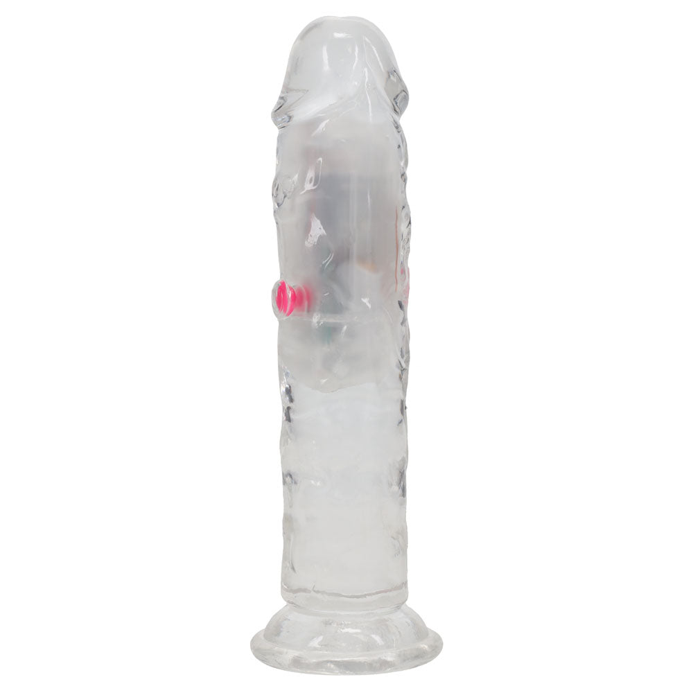 Realrock 6 Inch Clear Wireless LED Vibrating Dong