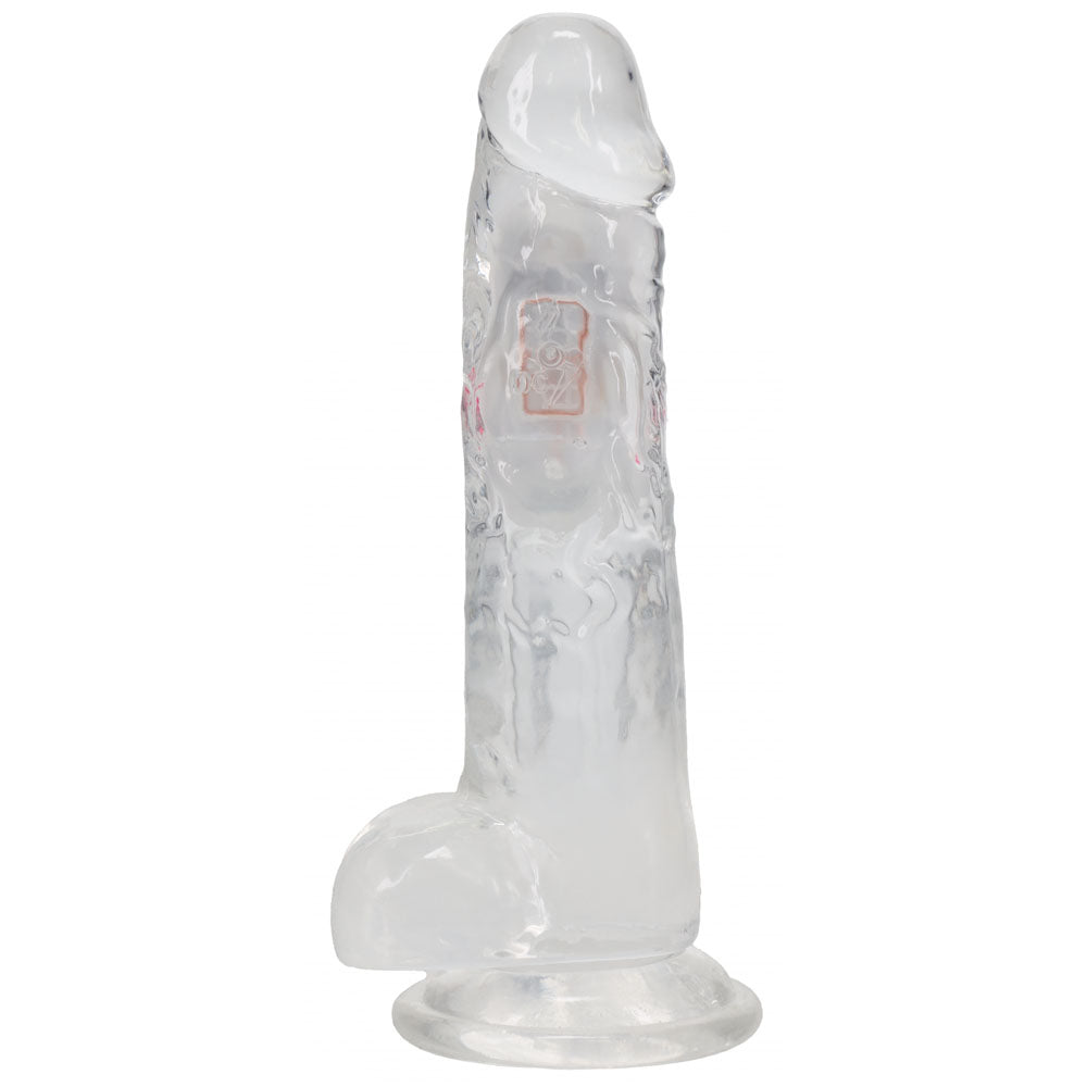 REALROCK 8 Inch Wireless LED Vibrating Dong Clear 22.5 cm Remote