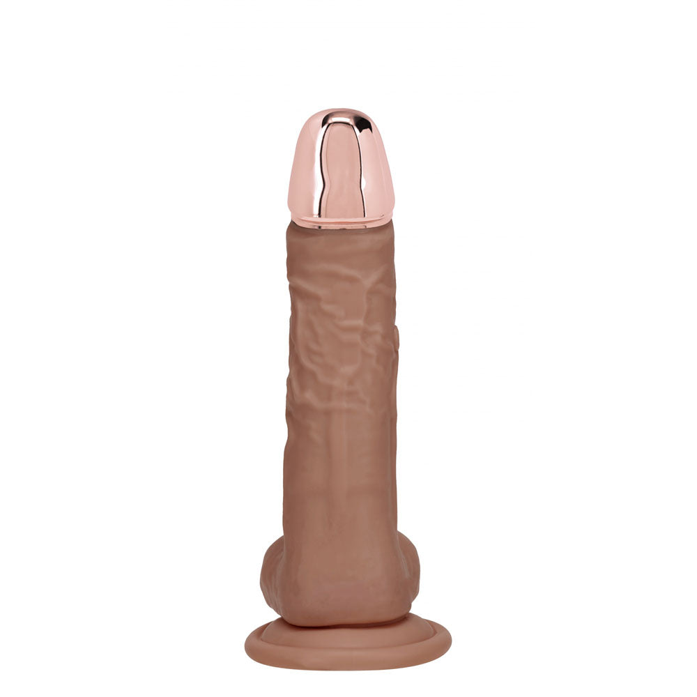 RealRock Metal Head 6 Inch USB Rechargeable Vibrating Dildo with Remote