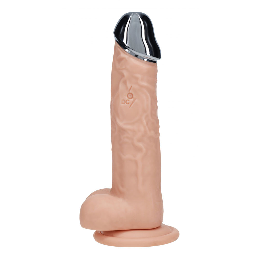 RealRock Metal Head 8 Inch Rechargeable Dildo – Wireless Remote Vibrating Dildo
