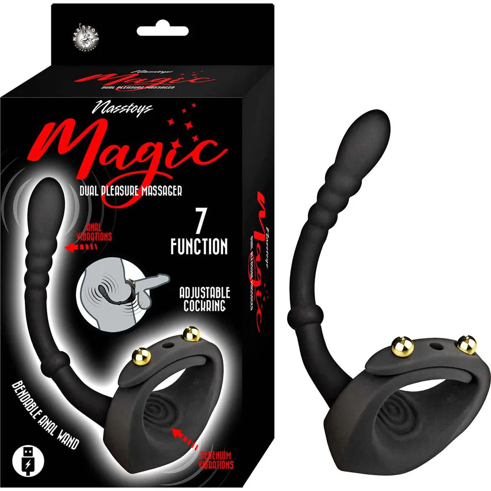 Nasstoys Magic Dual Pleasure Massager – USB Rechargeable Silicone Vibrator
