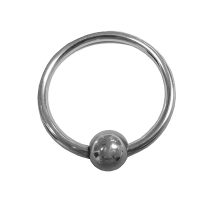 Rouge Stainless Steel Glans Ring with Pressure Point Ball – 29mm Steel Ring