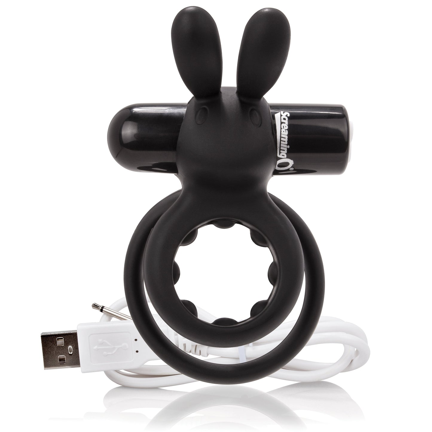 Charged Ohare – Rechargeable Double Cock Ring Rabbit Vibrator