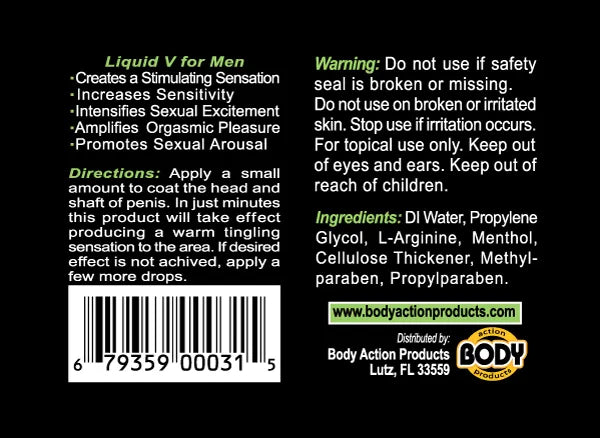 Liquid V for Men – Stimulating Gel 0.5 Oz