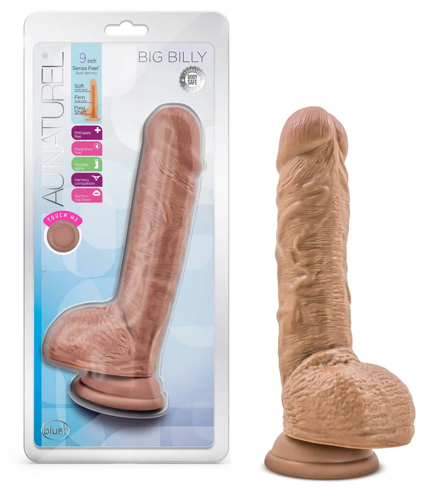 Au Naturel Big Billy – 9 Inch Ultra-Realistic Dildo