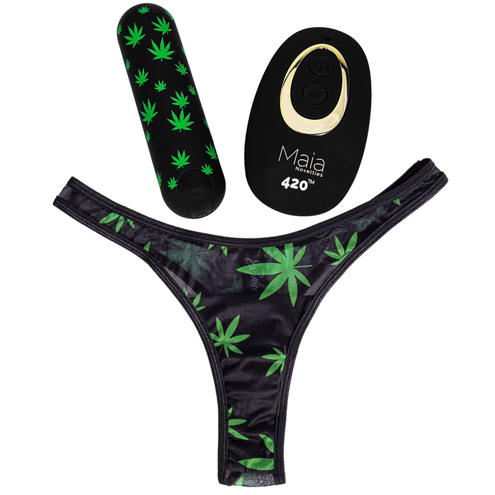 Maia Date Night 420 Panty Vibe - S/M with Bullet & Remote