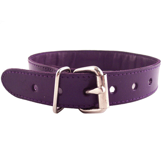 Rouge Garments Studded Collar – Leather Adjustable 19 Inch Collar