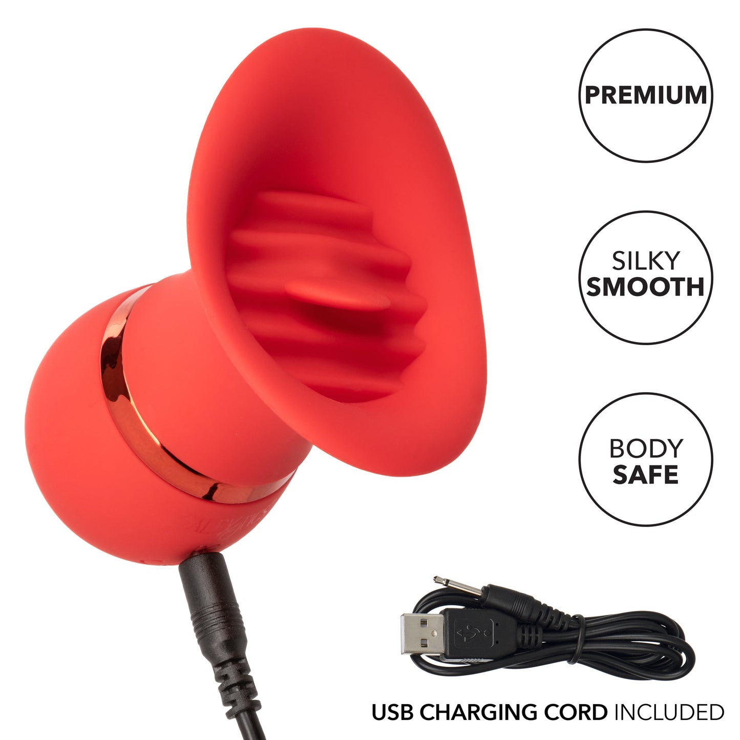 Tantalize French Kiss Charmer – Compact Flickering Tongue Teaser Vibrator