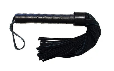 Rouge Suede Flogger with Black Leather Handle 30 Inches Long