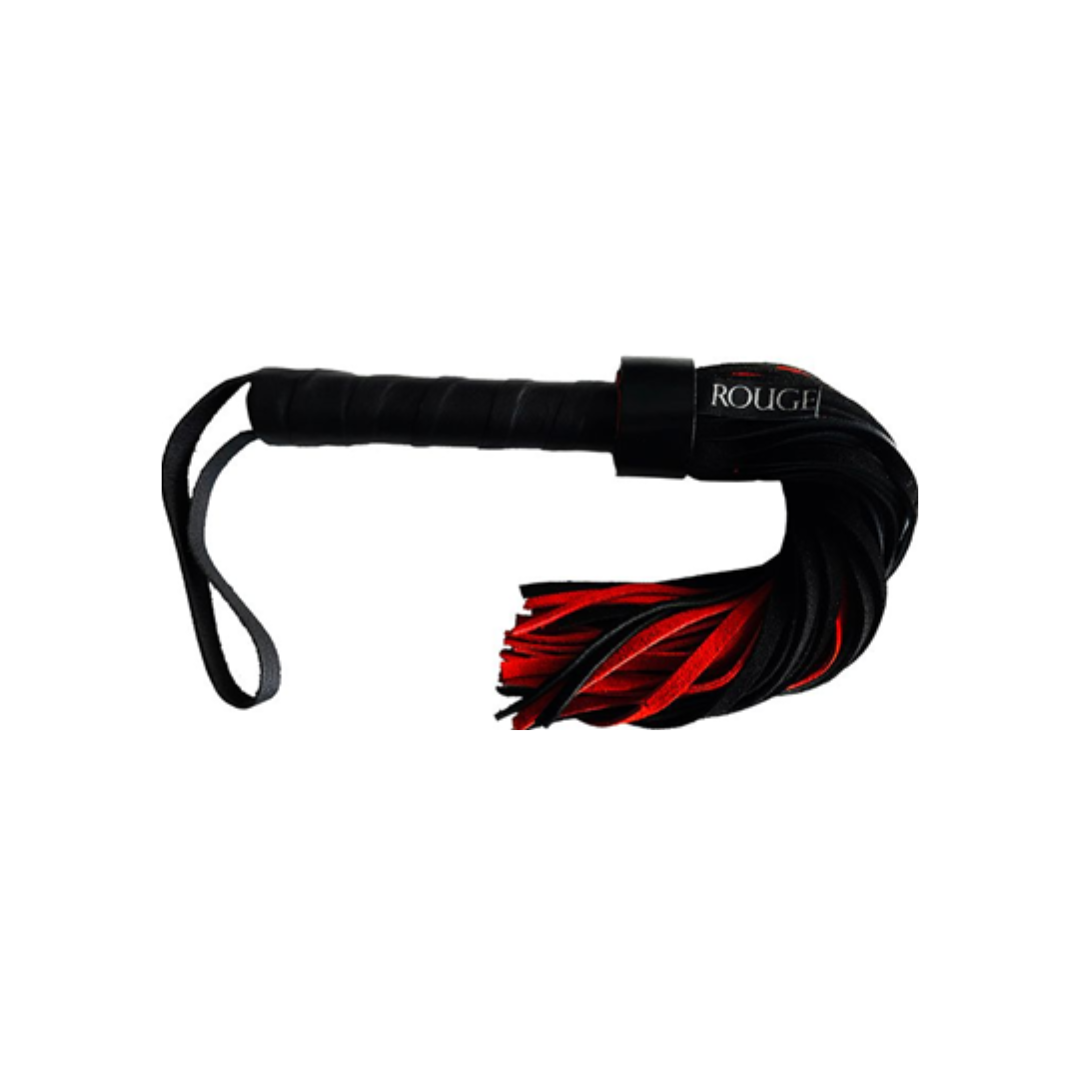 Rouge Suede Flogger Short (Black Red) – Leather Flogger