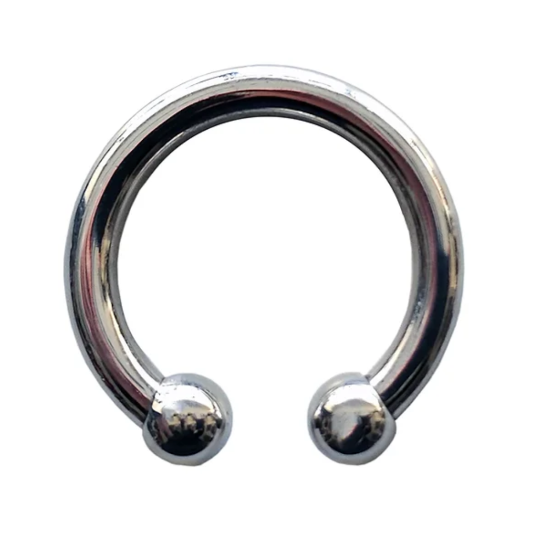 Rouge Stainless Steel Horseshoe Cock Ring 30mm Polished – Sleek Metal Cock Ring
