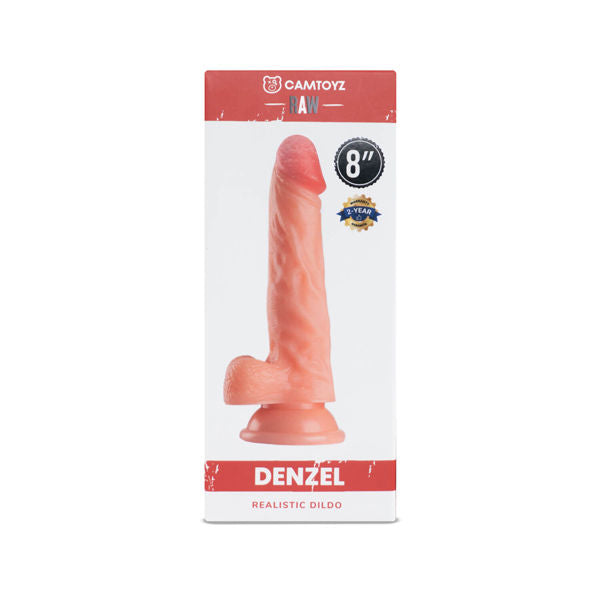 Raw Realistic Denzel Dildo Light Tone with Suction Base