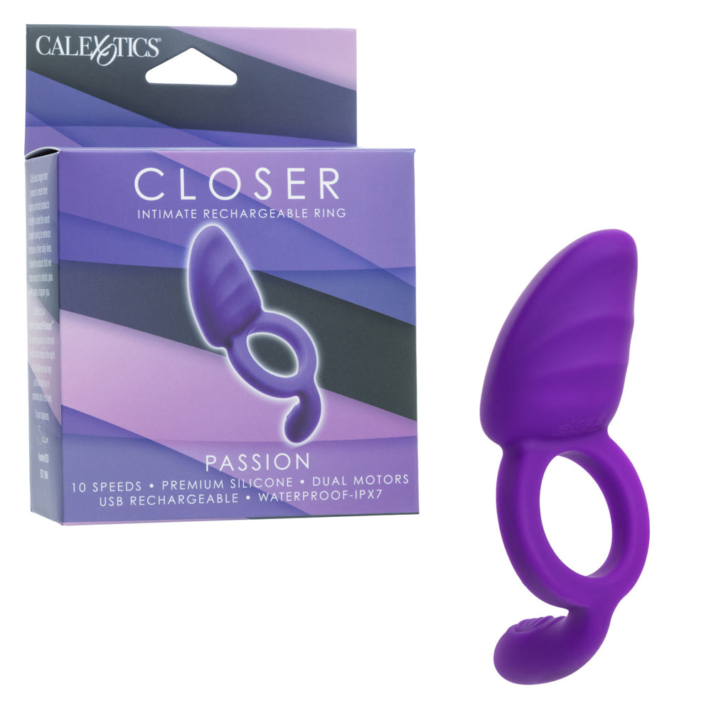Closer Intimate Rechargeable Ring Passiona (Purple) – Rechargeable Pleasure Ring