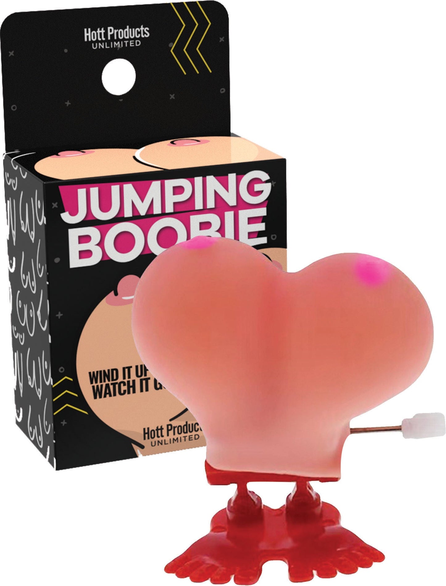 Jumping Boobie Party Toy – Wind-Up 2 Inch Jumping Toy