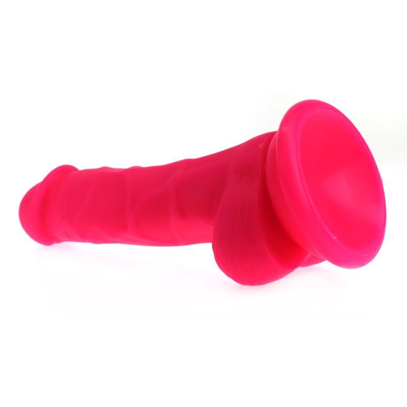 Realistic 13cm Insertable Dildo with Veined Shaft and Balls in Pink