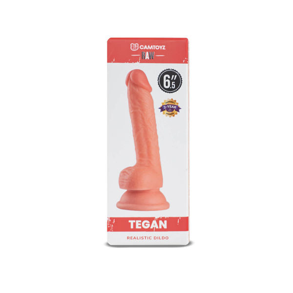 Realistic Raw Tegan 6" Dildo Light Skin Tone