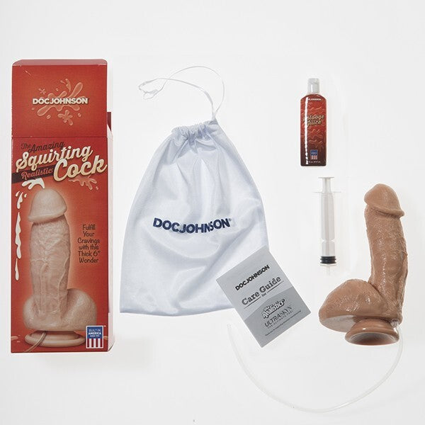 Realistic Squirting Dildo With Lifelike Texture – Realistic Waterproof Dildo