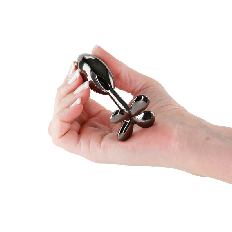 Rear Assets Clover Gunmetal 9.2 cm Metallic Butt Plug