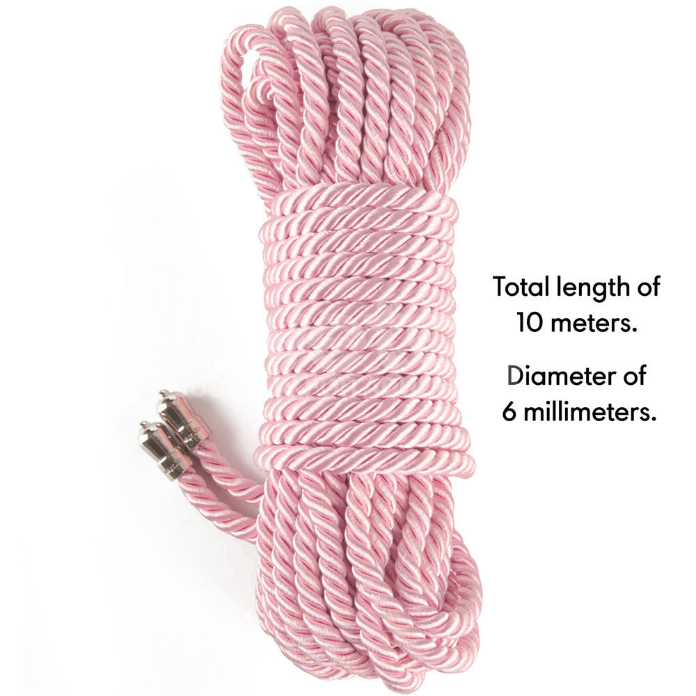 Rebellion Reign Ebony Silky Bondage Rope 10 Meter – Luxury Bondage Rope