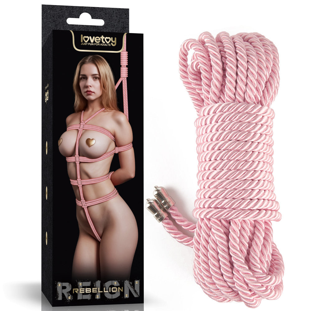 Rebellion Reign Ebony Silky Bondage Rope 10 Meter – Luxury Bondage Rope