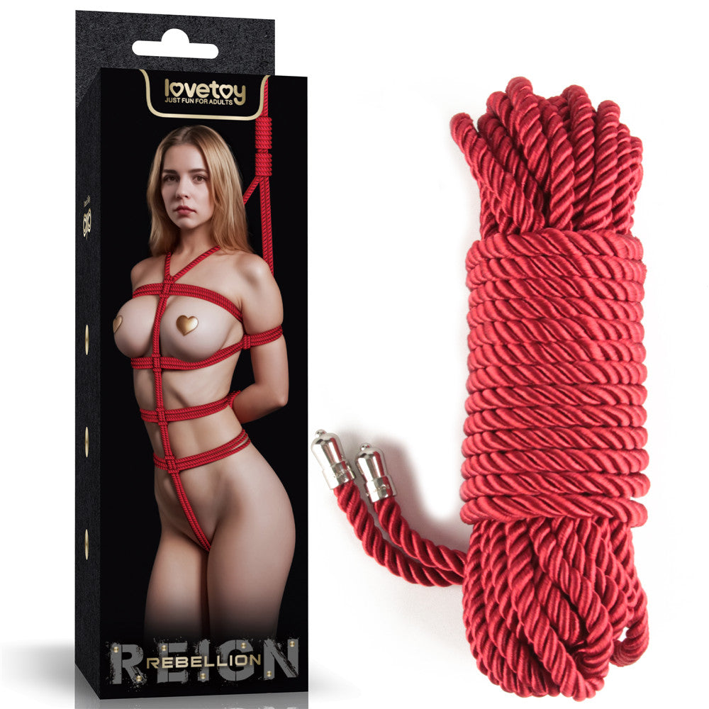 Rebellion Reign Ebony Silky Bondage Rope 10 Meter