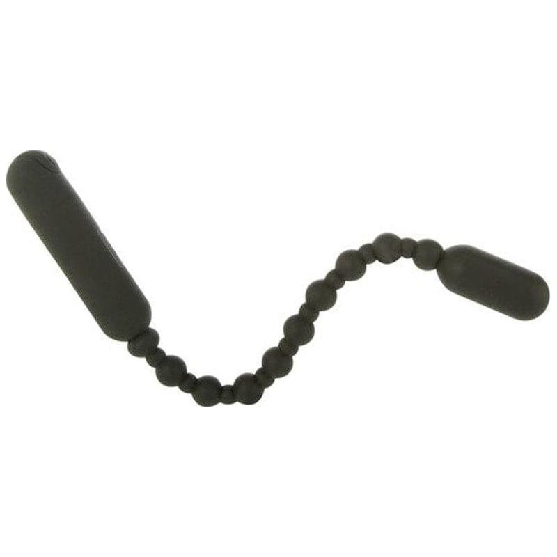 Booty Beads Black - Flexible Vibrating Anal Toy