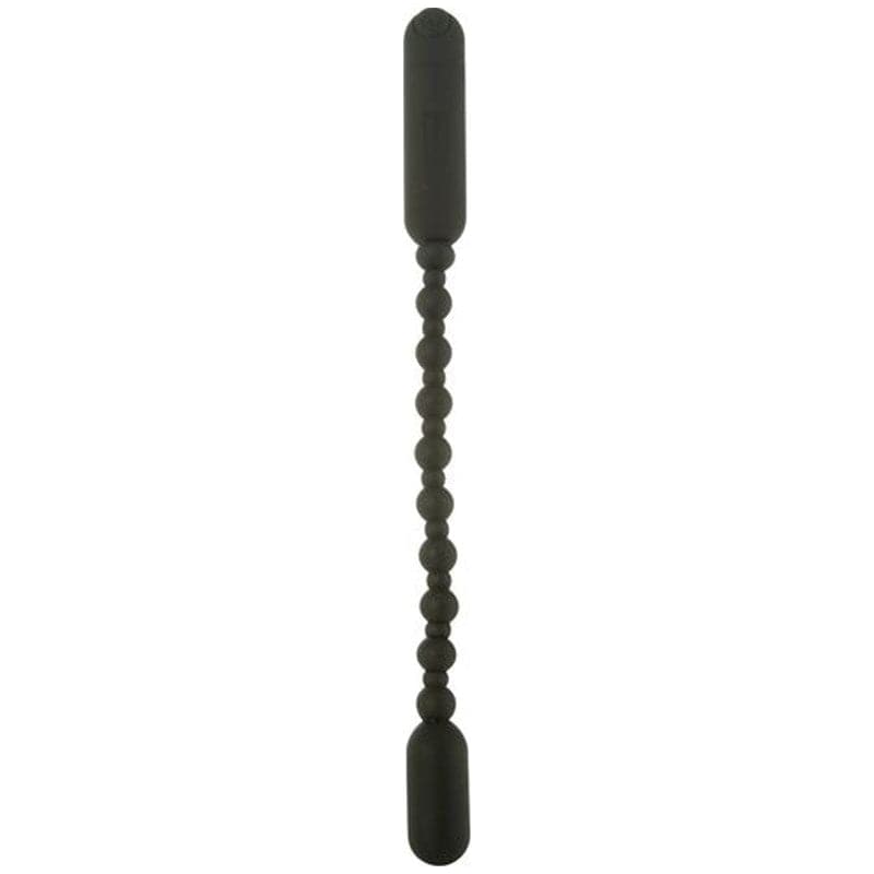 Booty Beads Black - Flexible Vibrating Anal Toy
