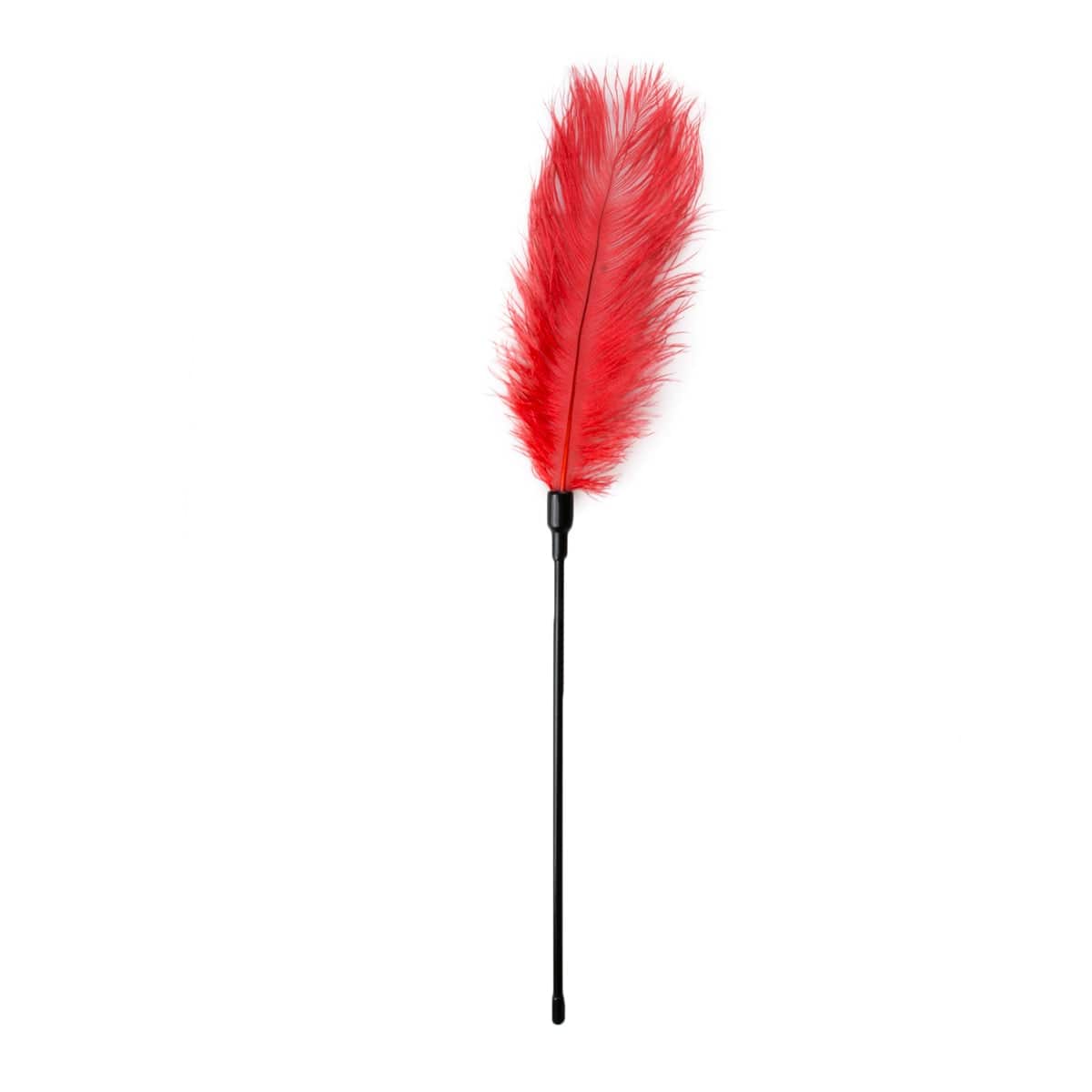 Red Feather Tickler for Sensual Teasing and Intimate Play