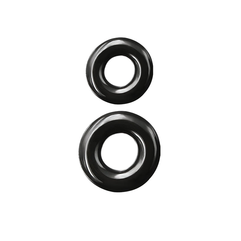Renegade Double Stack (Black) – Set of 2 Comfort Cock Rings