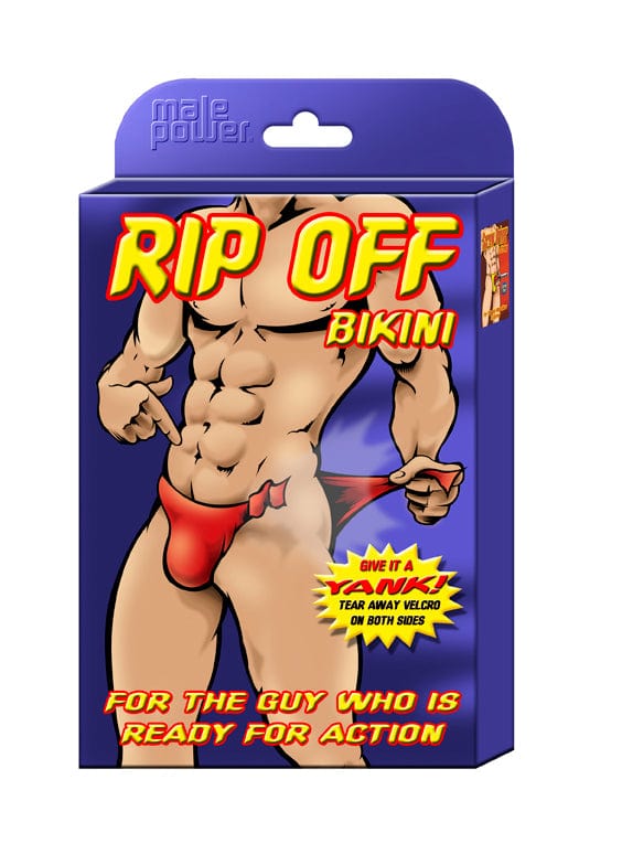 Rip Off Bikini Novelty Underwear for Men with Velcro Closure