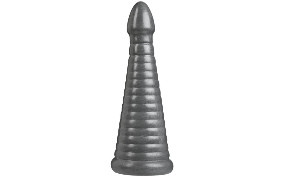 Rockeye 11 Inch Anal Dildo Gun Metal